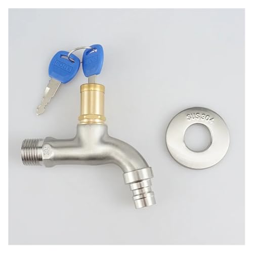 Grifo antirrobo de acero inoxidable 304 con interruptor de llave 5