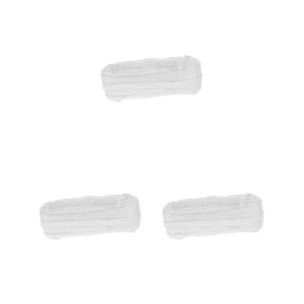 Bande élastique 1,5 cm blanche pour livre DIY et couture | Lot de 3 kits 100 m