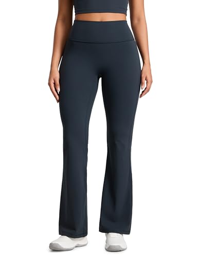 Image of CRZ YOGA Secretsculpt Flare Leggings 31 inch | Booty Scrunch Butt, Butterlift, Buttery Soft, Moderate Compression, Workout, Casual, No Front Seam, High Waist, for Women