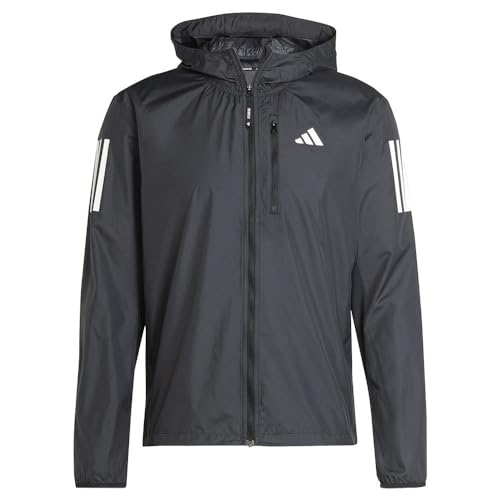 adidas Casaco masculino Own the Run, Azul: branco, P