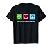 Peace Love P.E. Teacher T-Shirt - Gym Instructor PE Gift T-Shirt