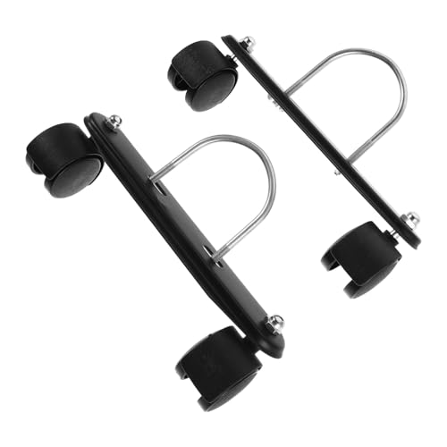 ABOOFAN Electric Heater Base with 4 Rotatable Wheels and 2 U-Shaped Hooks – Multi-Purpose Radiator Mount Bracket for Oil-Filled Indoor Heaters, Mobile Pulley Support for Terrace and Home