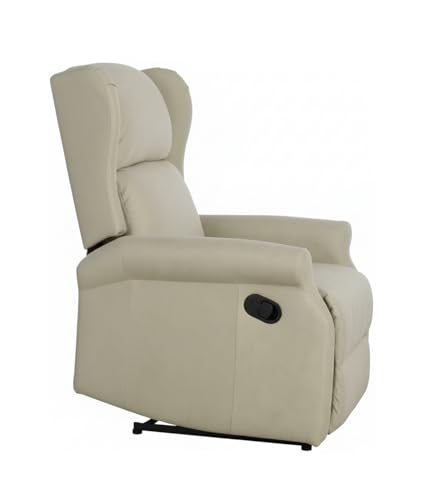 Cribel Poltrona Relax Arlette Mozart Corda | Schienale Alto E Avvolgente Con Alette Per Testa E Collo | Comfort Elegante Per Soggiorno - 5