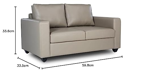 Image of Wakefit Sofa Set | 3 Year Warranty | Sofa 2 Seater, 2 Seater Sofa for Living Room, Wooden Sofa Set, Couch Sofa for Living Room, Sofa for Living Room - Napper(Jindal : Cappuccino)