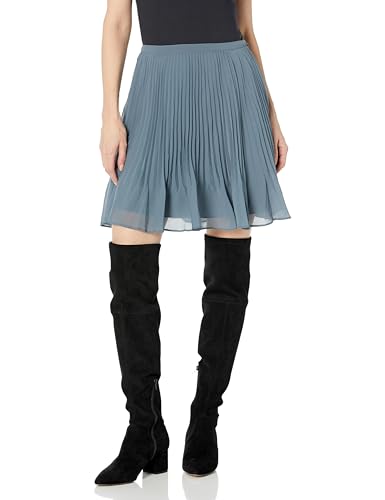 Club Monaco Women's Pleated Short Crinkle Skirt