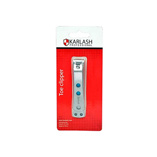 Karlash Stainless Steel Toenail Clipper for Thick Nails Extra Wide Jaw, Curved Blades with Nail File