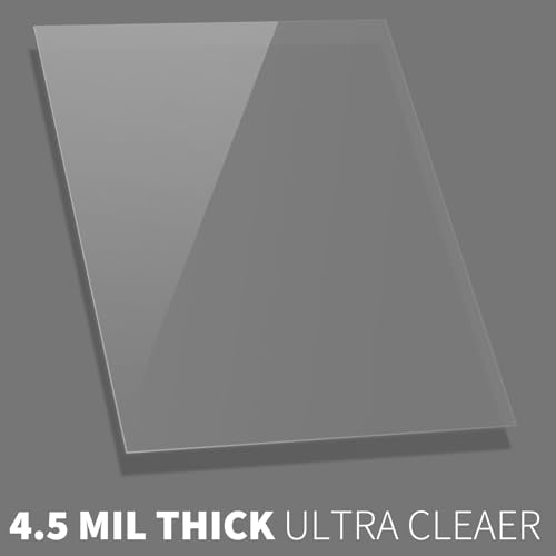 Image of Binditek 4.5 Mil PET Binding Covers, 8.5 x 11 Inches, Ultra Clear, 100 Pack