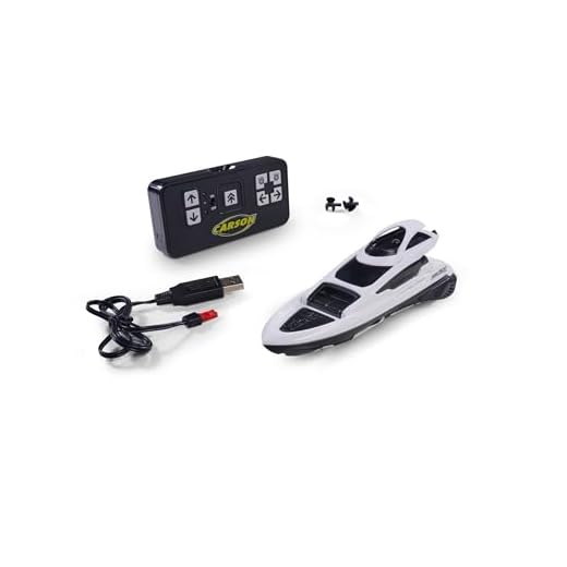 Carson Modellsport Nano Racer Yacht RC Motorboot RTR, Weiß