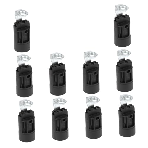 Balacoo 10pcs Light Holder Candle Light Base with Bracket Durable Bulb Holder for Crystal Lamps Safe and Smooth Finish for Home Lighting