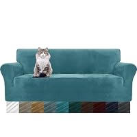 MAXIJIN Housse de canapé en Velours épais 3 Places Housse de canapé Super Extensible pour Chiens Cat Pet Frien