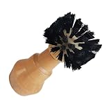 GLEAVI Kaffeemaschinen Reinigungsbürste mit Holzgriff Sanfte Borsten für Gründliche Reinigung Langlebig und Formbeständig für Espresso Siebträger und Kaffeemaschinen