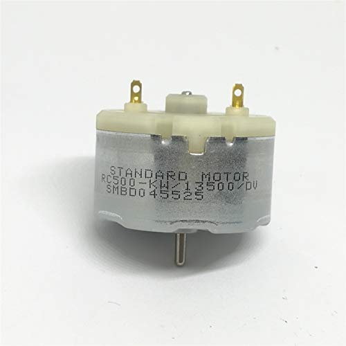 Leloo Lruirui-Motor Dc 1 st DC-motor, RC500-KW-13500 Micro DC-motor, RC500-KW 6-12VDC 3000-6000 RPM, 500 ädel metallborstmotor, gör-det-själv-drivenhetsdelar