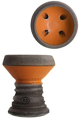 KAYA Kaminkopf Set mit KS Appo Black Edition Mehrlochkopf, Kaminaufsatz aus Edelstahl und Einlegesieb (Orange) – Bild 3