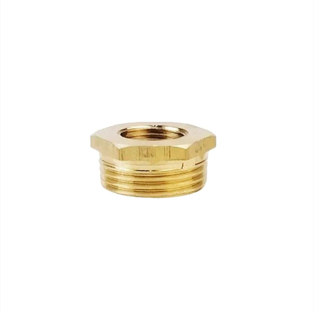 Accesorio de tubería reductor de buje hexagonal de latón, rosca F a M, conector adaptador de cobre para agua y gas, 1/8, 1/4, 3/8, 1/2 y 3/4, 500 unidades