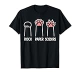 Photo Gallery rock paper scissors cute paw funny cat lover women men kids maglietta Photo Gallery rock paper scissors cute paw funny cat lover women men kids maglietta