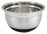 Winco 8 Quart Heavy-Duty Stainless Steel Mixing Bowl with Non-Slip Base