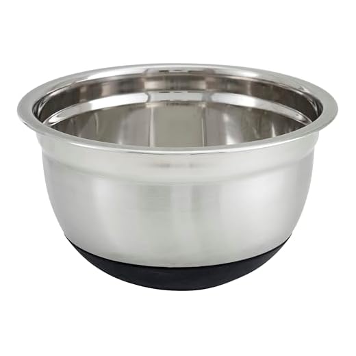35+ Essential Items for the Perfect Dog Feeding Station 3 Winco 8 Quart Heavy-Duty Stainless Steel Mixing Bowl with Non-Slip Base