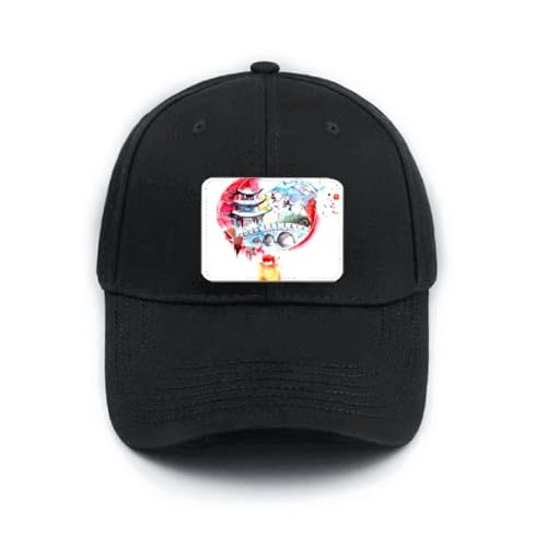 Casquette de baseball noire avec pont chinois original et sangle de réglage classique