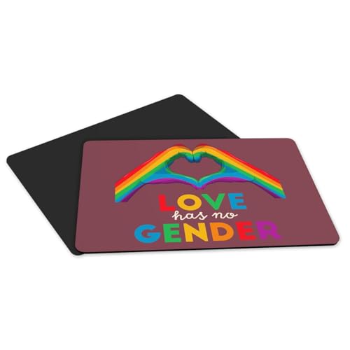 Set de table LGBT rouge en caoutchouc lot de 4 grand format Pride
