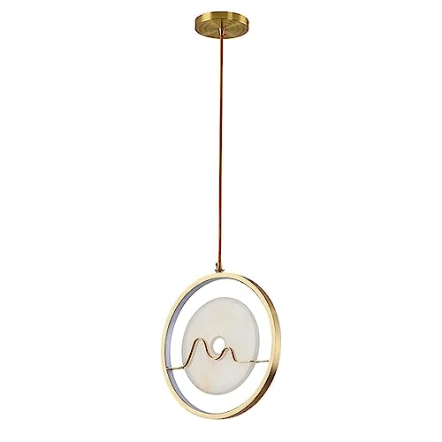 Chandelier LED chic suspension en cuivre haut de gamme hôtel