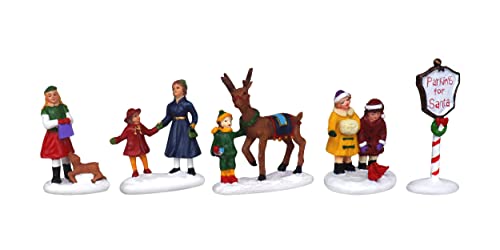 Christmas Village Figurines Decoration Set - Perfect Addition To Your Christmas Indoor Decorations & Snow Village Displays - A Thoughtful Gift For Your Loved Ones (5 Piece Village Figurines Set 2) #TOP4