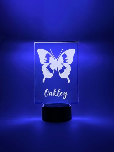 Lámpara de Mesa Personalizada Mariposa Multicolor LED miniatura 6