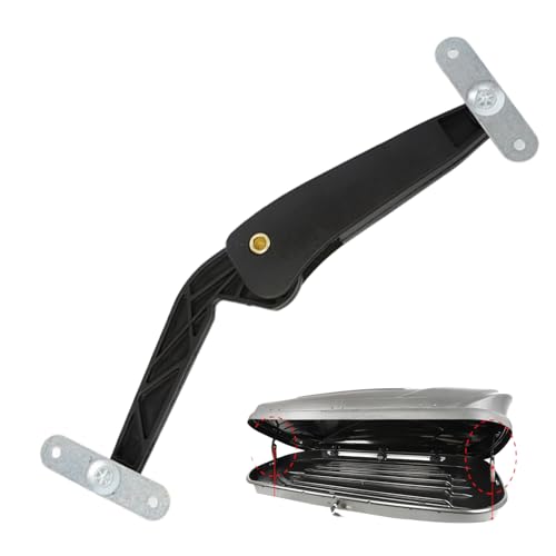 Brazo de Soporte para Cofre de Techo – Accesorio Auto | Acero Inoxidable Soporte Cofre – Amortiguador de Resorte Integrado con Asas de Seguridad y diseño antióxido, Ideal para Viajes y Almacenamiento