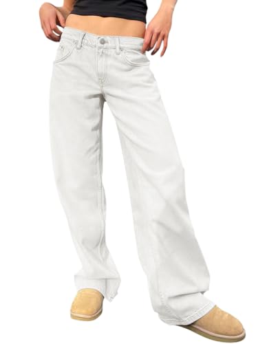 Jean femme taille haute droite Onsoyours en denim classique