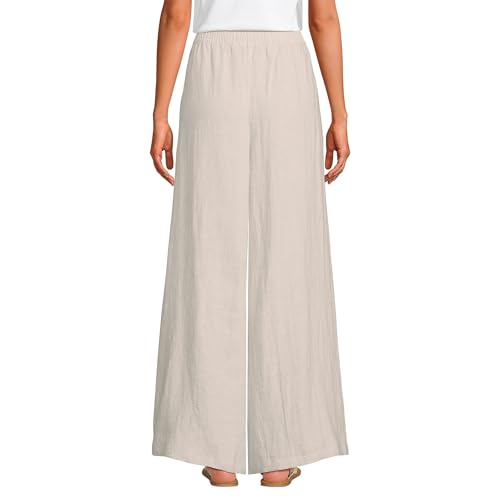 Lands' End Women's Linen High Rise Palazzo Pants2