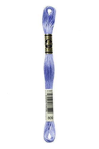 Image of DMC 117-809 6 Strand Embroidery Cotton Floss, Delft Blue, 8.7-Yard