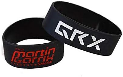 Silicon Bracelet Wrist Band for Men Boys ( Martin Garrix, Black )