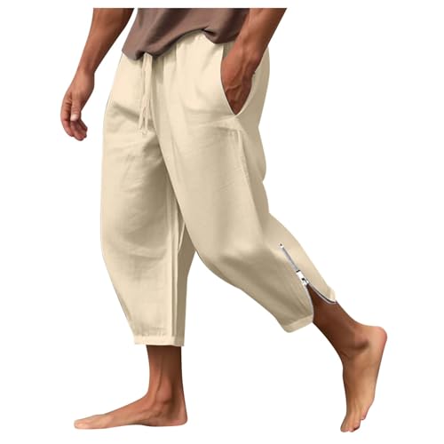 Pantalon capri léger homme style sarouel décontracté et aéré