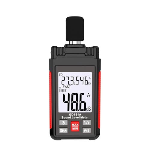 YVAAASIYC Medidor de Nivel de Sonido Digital Sonometro Decibelimetro 30-130dB medidor de decibelios medidor de Sonido medidor de Ruido(GD151B)