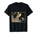 じゃくちゅう オウム バラブッシュ 日本の鳥 アート Tシャツ