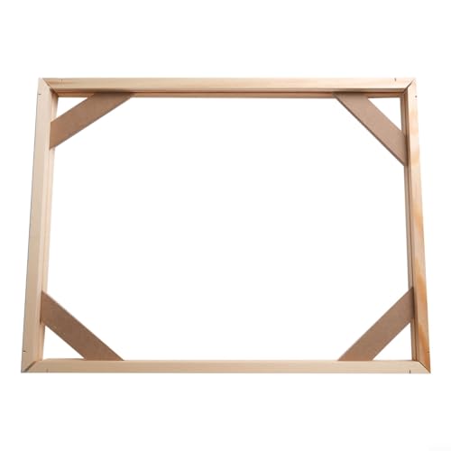 Lawnoval Marco de madera para lienzo, cuadros e impresiones, montaje de pared, madera natural (20 x 30 cm)