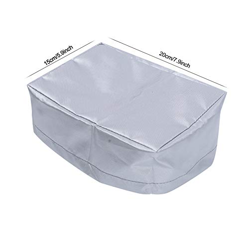 Qukaim Air Fryer Staubschutzabdeckung - Hitzebeständig, Wasserdicht, 420D Ox Stoff Schutzhülle für Küche zu Hause, 20 x 15 x 8 cm, Silber