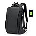 A+TTXH+L Męski plecak Mężczyźni Wodoodporny plecak Travel School Plecak Codzienna praca Usb. Ładowanie męskie plecaki pasują do 15,6 calowego laptopa (Color : Czarny, Size : M)
