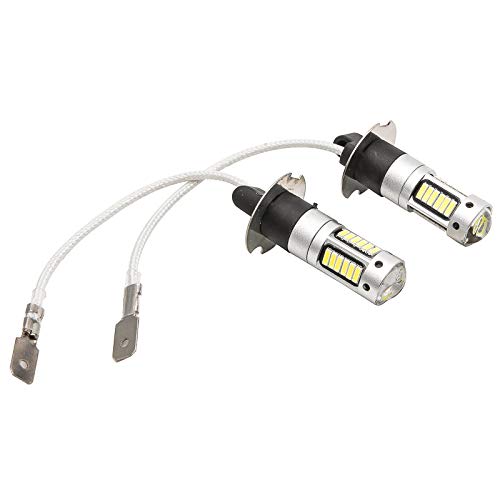 Maso Lot de 2 ampoules LED H3 40-SMD 4014 pour feux de brouillard, xénon blanc, 6000 K, 12 V Cover