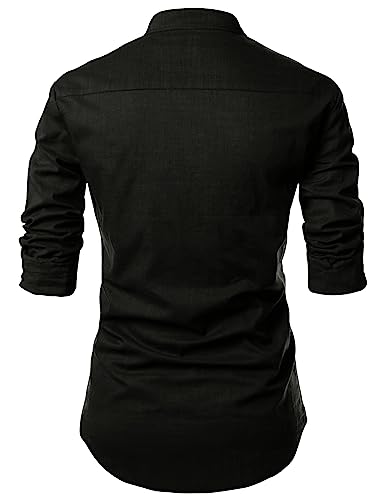 Image of FINIVO FASHION Men's Cotton Blend Regular Full Sleeve Straight Short Kurta Shirt, Casual and Formal Wear