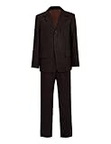Cakfalia Adult 10th Dr Costume Mens Tenth Doctor Cosplay Long Brown Wool Coat and Coffee Striped Uniform Suit (Coffee, Large)