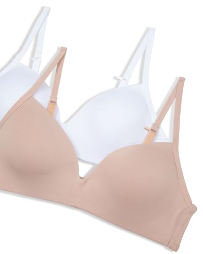 Hanes Girl's Molded Wirefree Bra 2-Pack3