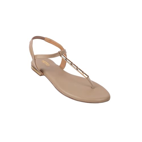 Image of Metro Women Synthetic Leather Flat Fashion Sandal