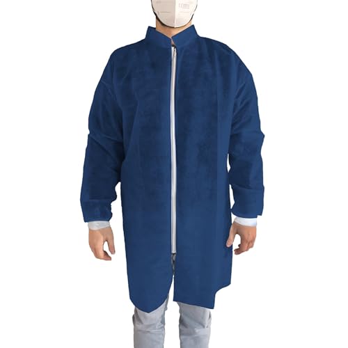 Surblouses jetables bleues XL de protection étanche milieu médical et industrie chimique