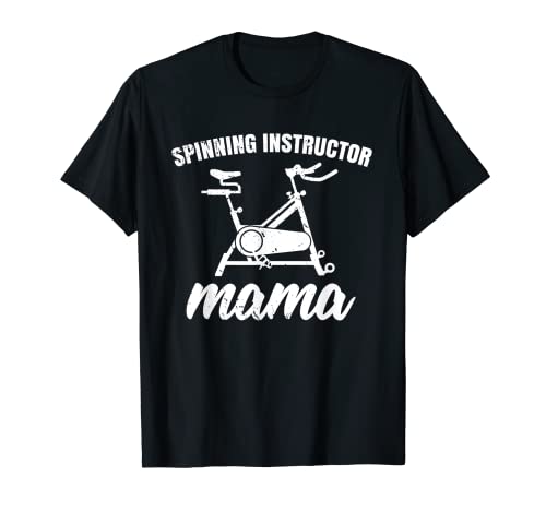Spin Class Ciclismo Mamá Spinning Instructor Mama Bike Spinner Camiseta