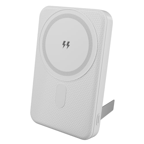 Image of JUICE OJP1001-10000 mAh Magnetic 15W Wireless Output Magsafe Power Bank | 22.5 Wired Output Compatible with iPhone 12 & Above | Type-C Input /Output (White)
