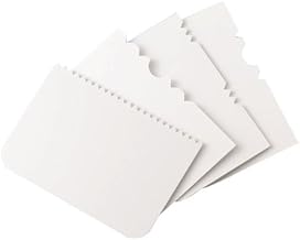 Okayji Different Patterned Edge Side Scraper for Cake Cream Icing Fondant Cake Decorating Tools, Pack of 4
