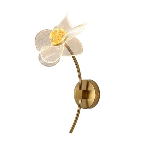 Lámpara de pared LED moderna con diseño de flor para salón