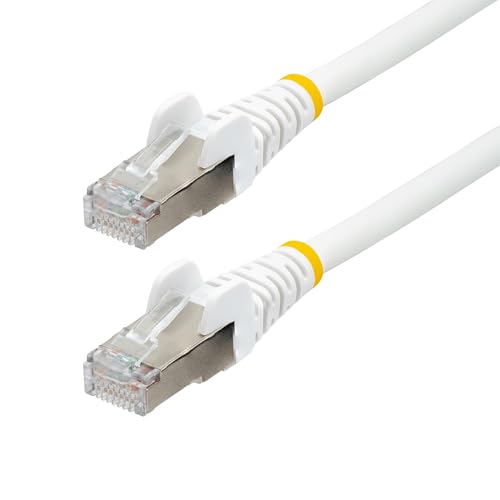 StarTech 100ft Cat6a Snagless Ethernet Cable, S/FTP, LSZH, White