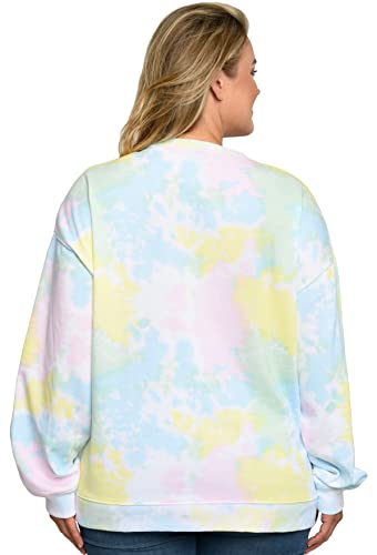 Disney Womens Plus Size Minnie Mouse Sweatshirt Fleece Pullover (Multicolor, 2X) #TOP2