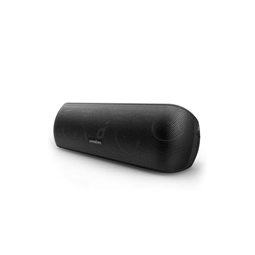 Soundcore Motion+ Bluetooth-högtalare med Hi-Res 30W-ljud, intensiv bas, trådlös Hi-Fi högtalare med app, USB C-anslutning, flexibel EQ, 12 timmars batteritid, IPX7-vattenskydd (svart)